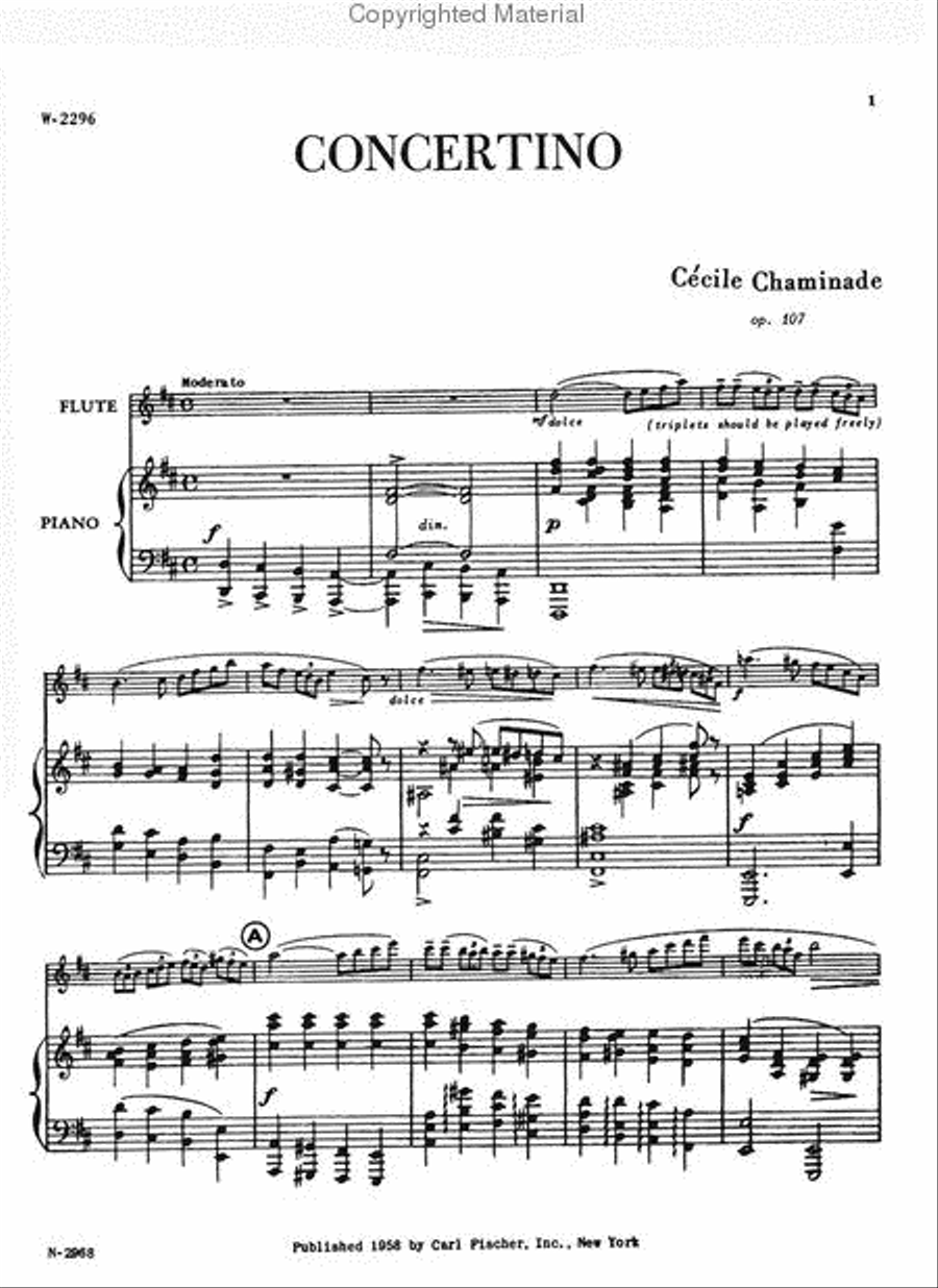 Concertino Flute Solo scores gallery preview page 2