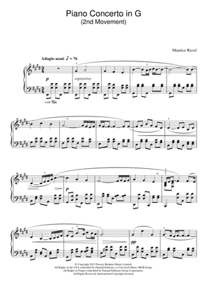 Book cover for Piano Concerto In G, 2nd Movement 'Adagio Assai' (Excerpt)