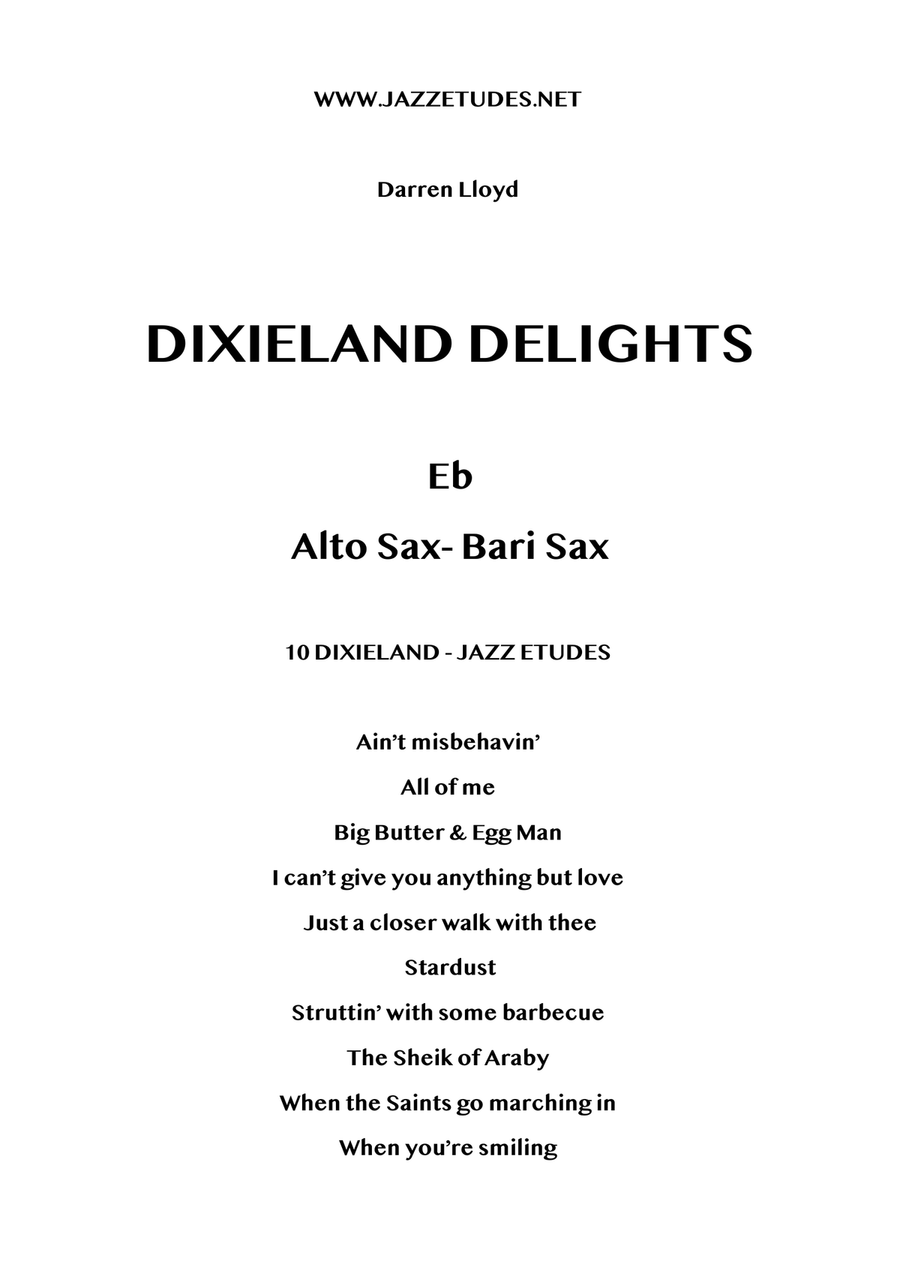 Dixieland delights - 10 jazz etudes - Eb instruments Woodwind Duet scores gallery preview page 1