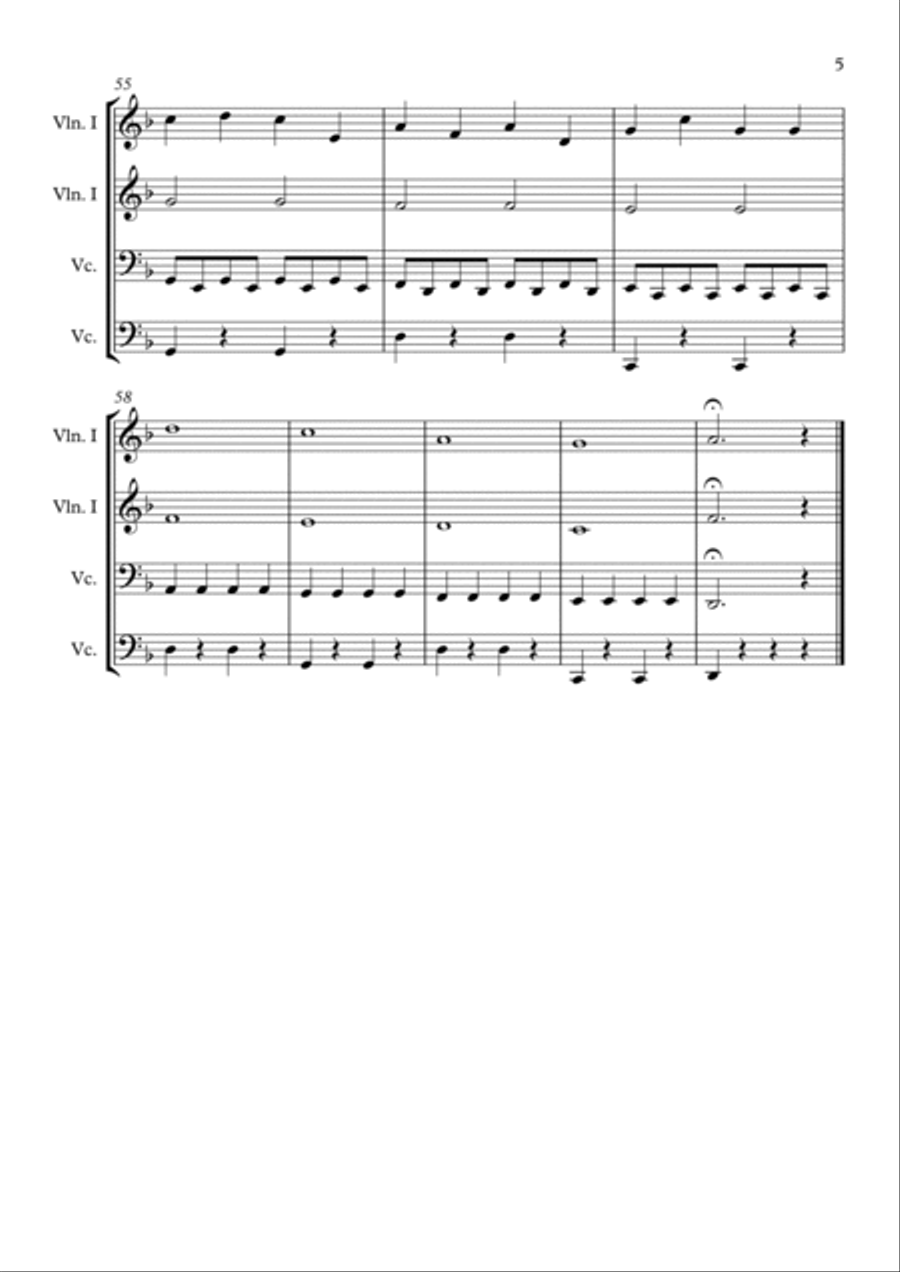 Motion - String Quartet String Quartet scores gallery preview page 5