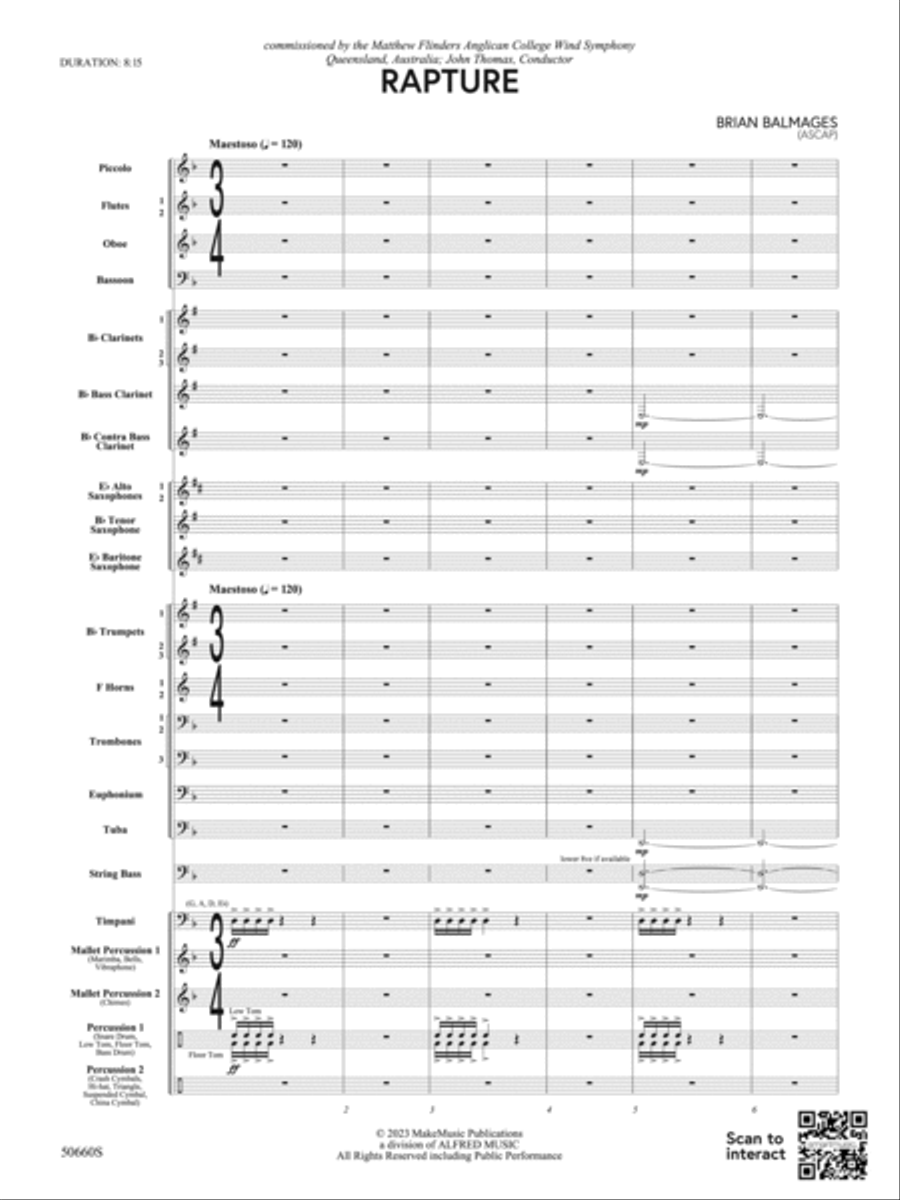 Rapture: Score Concert Band scores gallery preview page 3