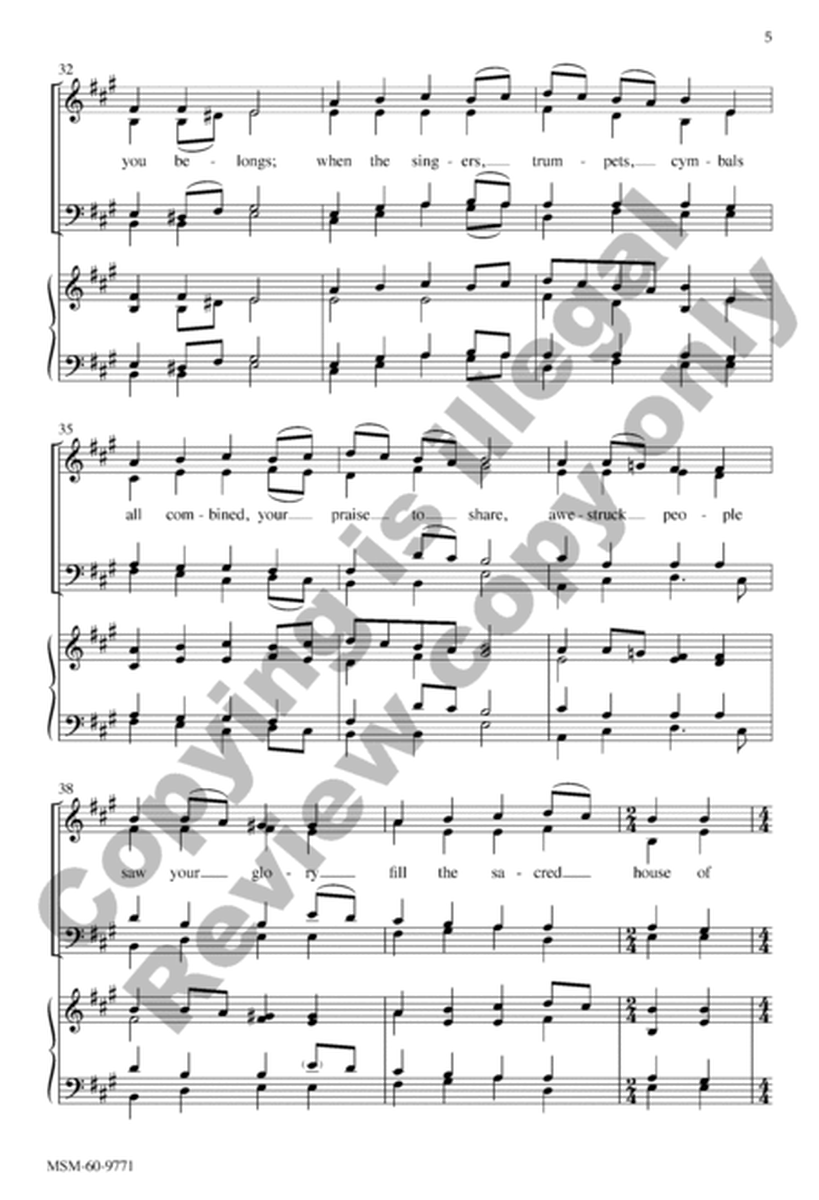 When the Morning Stars Together (Choral Score) image number null