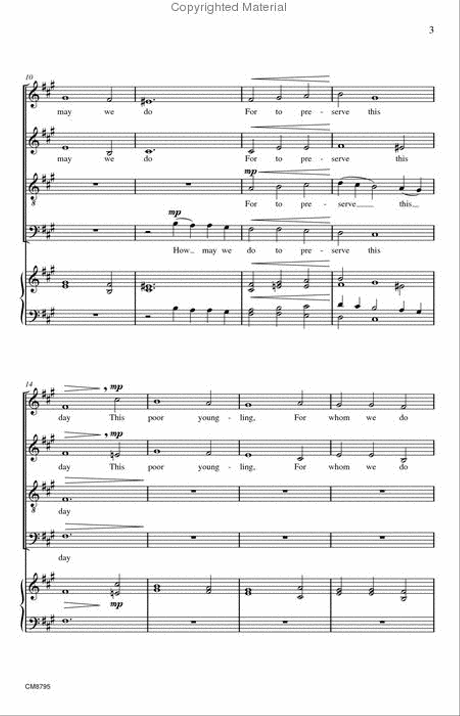 Coventry Carol 4-Part scores gallery preview page 3