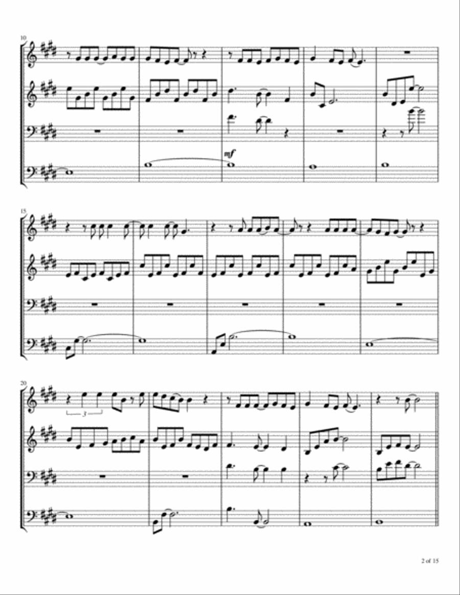 Time Stand Still Brass Ensemble scores gallery preview page 3