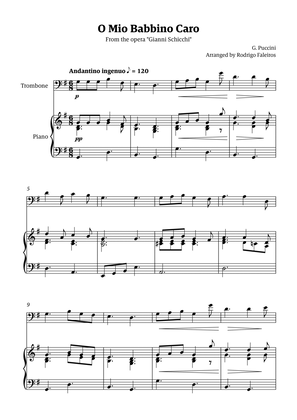 O Mio Babbino Caro - for trombone solo (with piano accompaniment)
