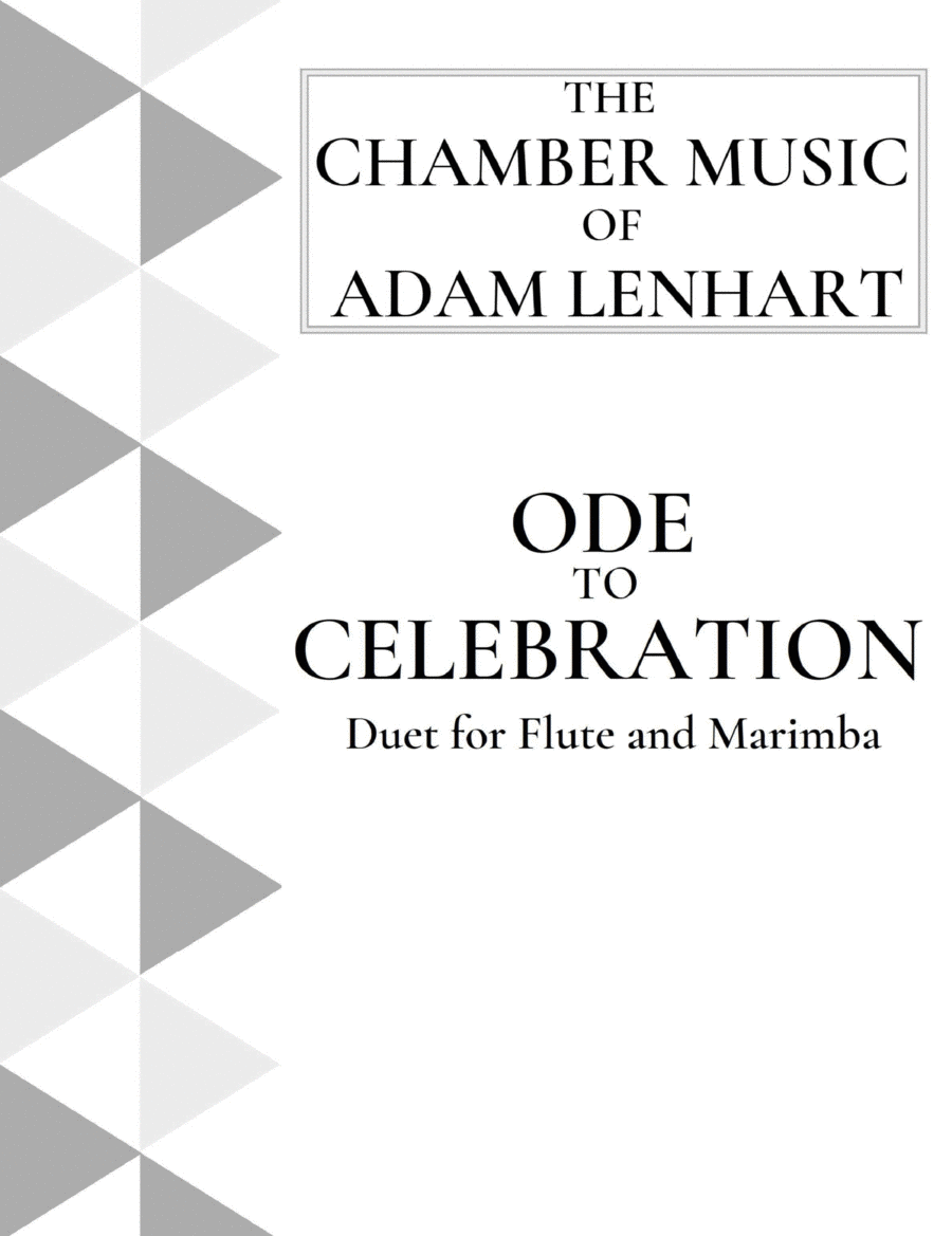 Ode to Celebration (Duet for Flute and 3-Octave Marimba) image number null