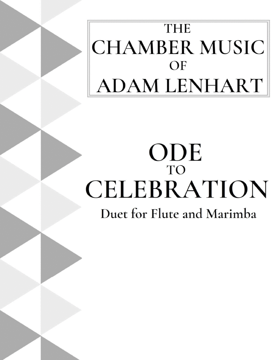 Ode to Celebration (Duet for Flute and 3-Octave Marimba) Flute scores gallery preview page 1