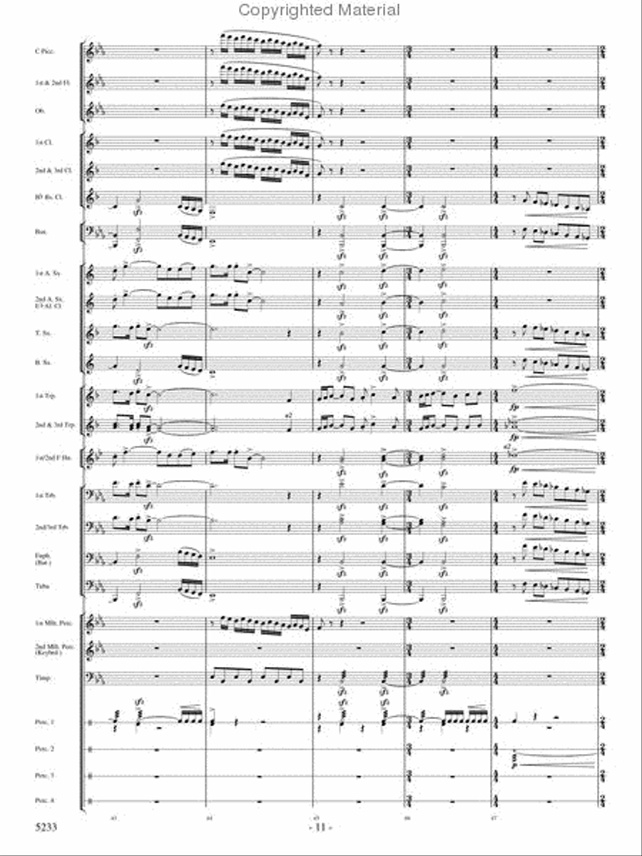 Upon These Wings Concert Band scores gallery preview page 10