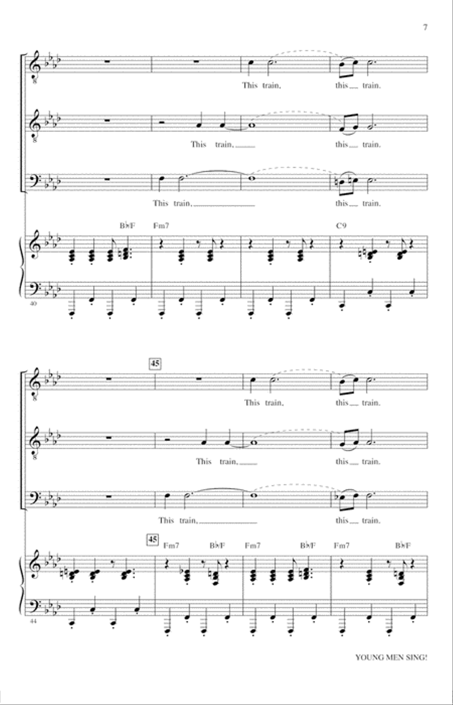 Young Men Sing (Collection) TTBB scores gallery preview page 6