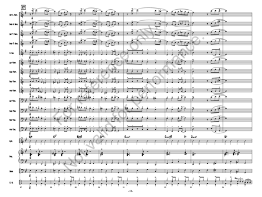 Bringin’ Down The House Bringin’ Down The House Jazz Ensemble scores gallery preview page 12