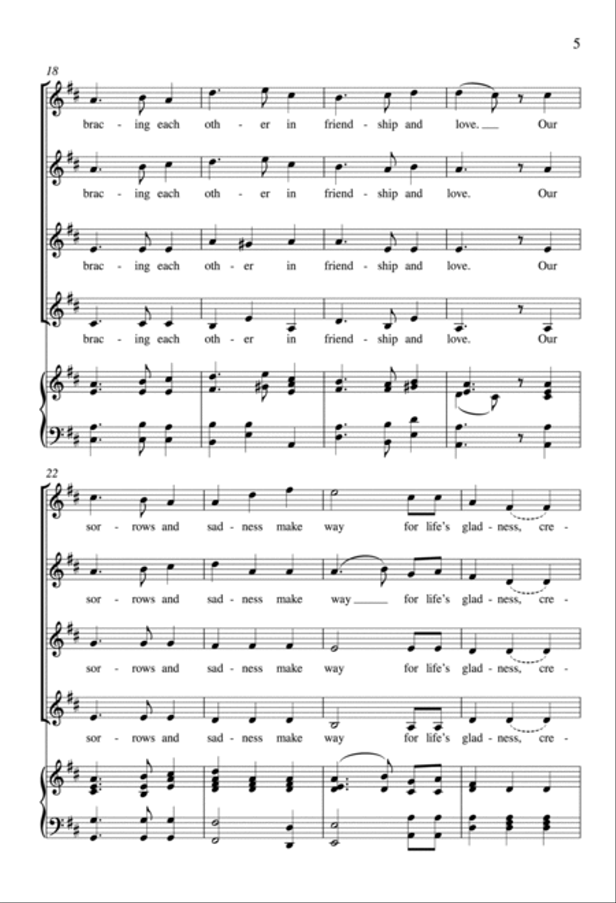 We Gather Together We Gather Together SSAA scores gallery preview page 4