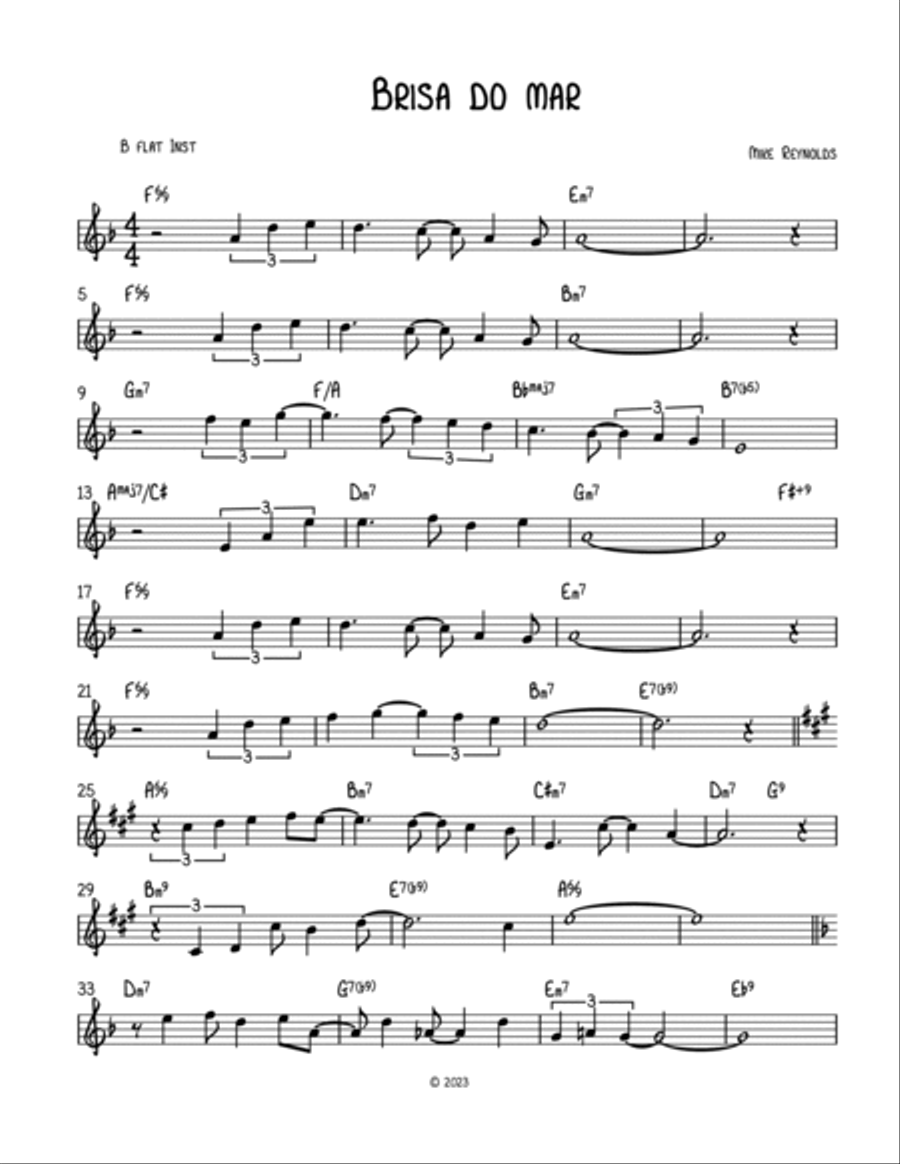 Brisa do Mar Piano scores gallery preview page 4