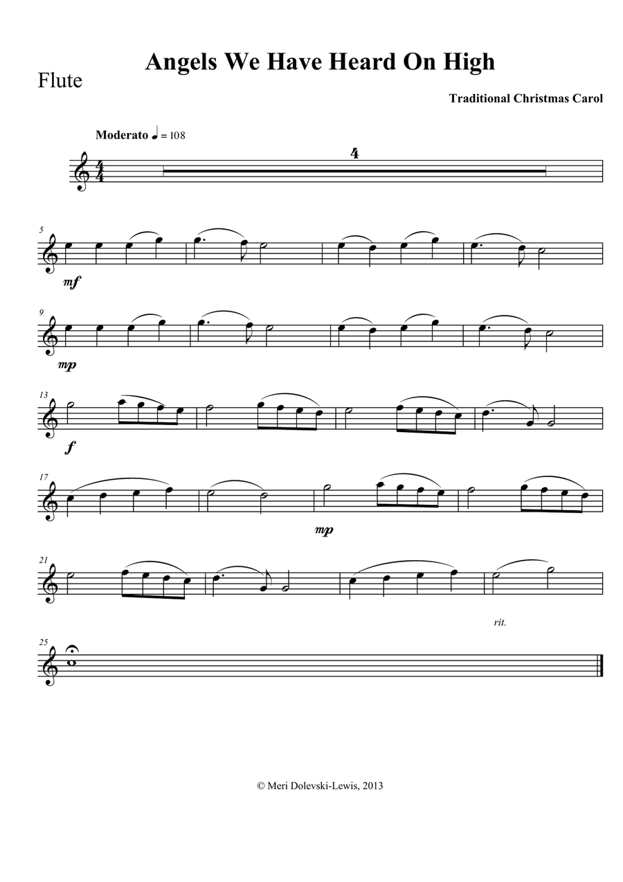 A Beginner Flute Christmas Flute Solo scores gallery preview page 2