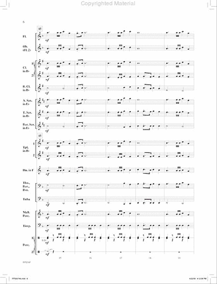 March of the Machines Concert Band scores gallery preview page 7