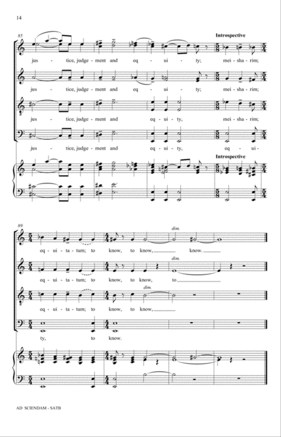 Ad Sciendam 4-Part scores gallery preview page 14