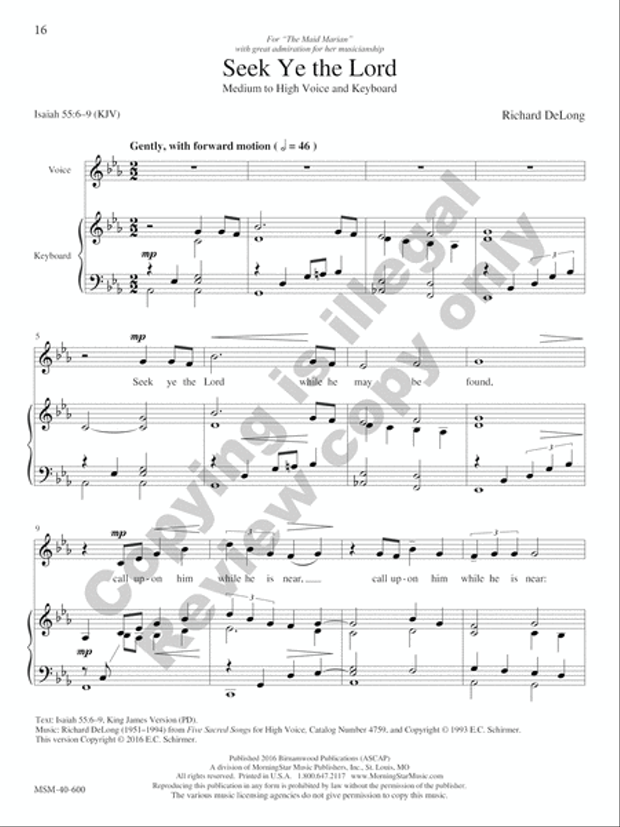 Seasons and Celebrations: General (Summer) High Voice scores gallery preview page 29