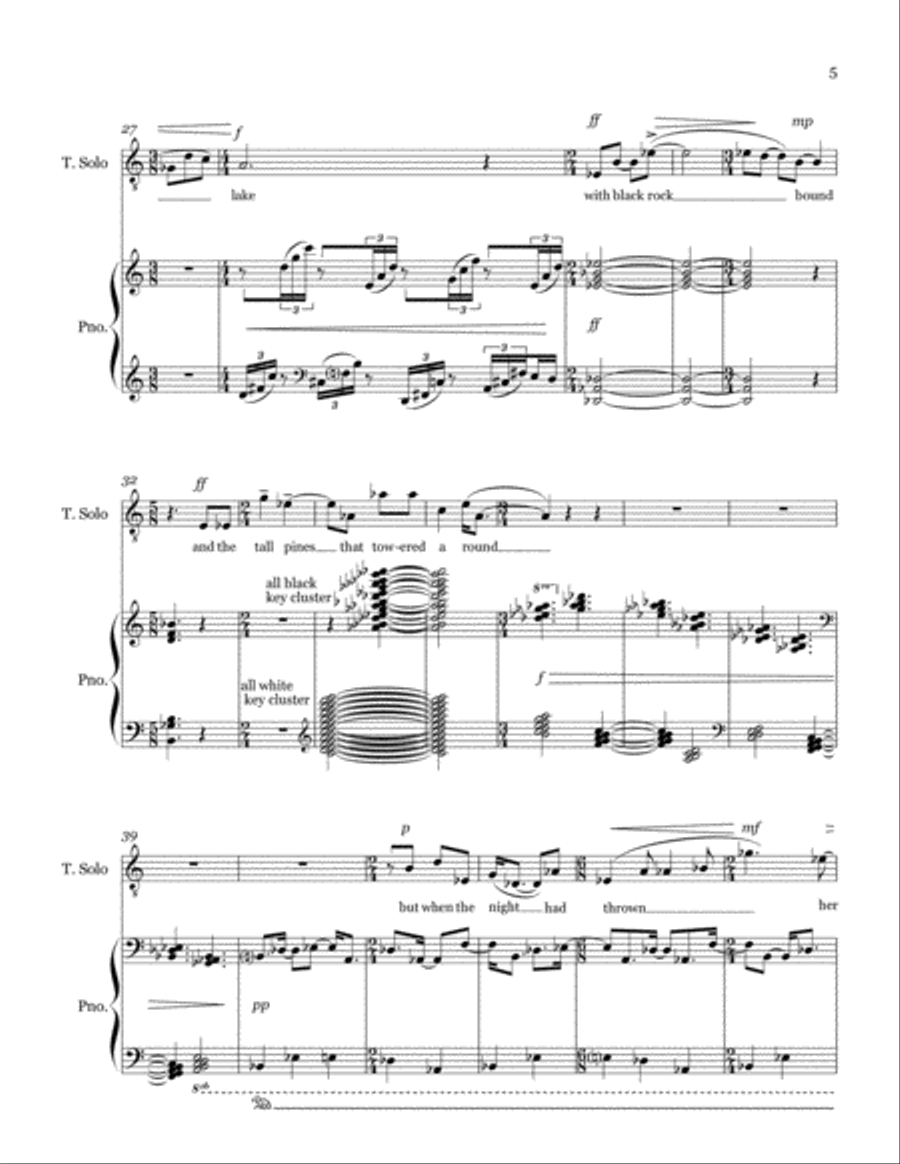 The Lake The Lake Voice scores gallery preview page 5