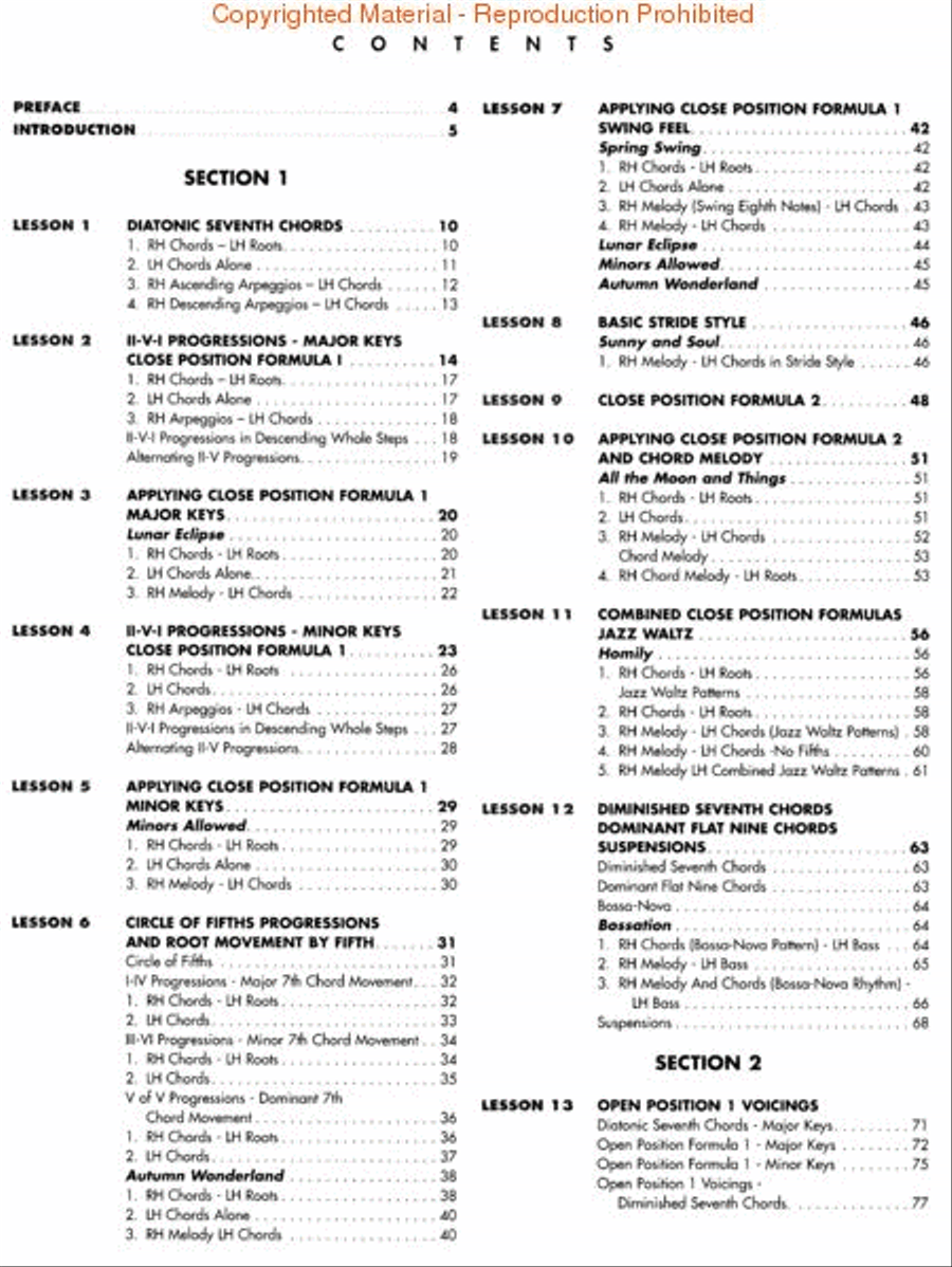Jazz Piano Concepts & Techniques Piano Method scores gallery preview page 2