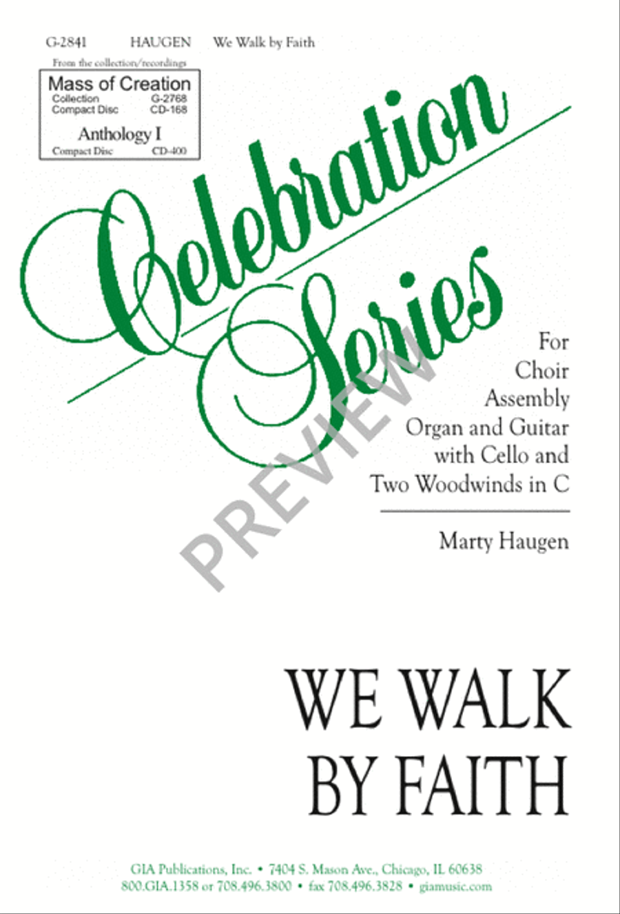 We Walk By Faith 4-Part scores gallery preview page 2