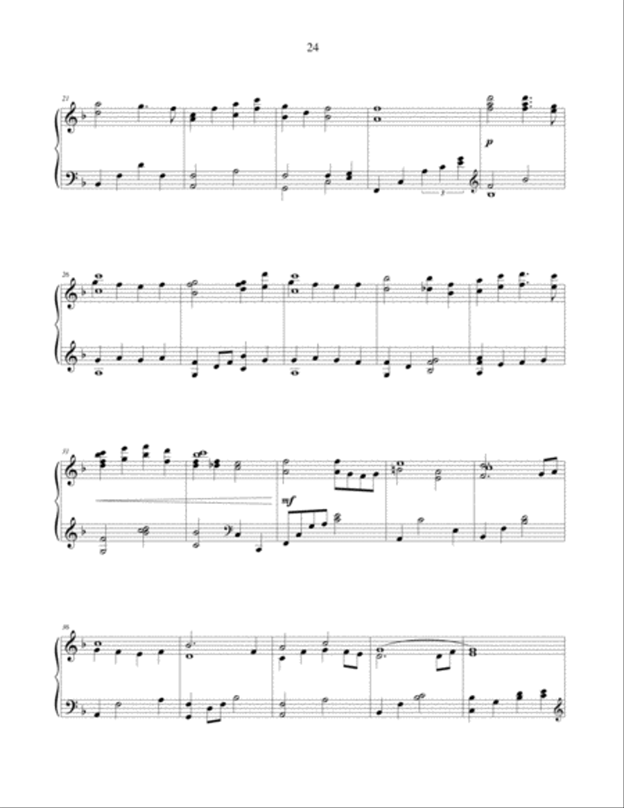 Reconciliation - original piano solo prelude Piano Solo scores gallery preview page 3