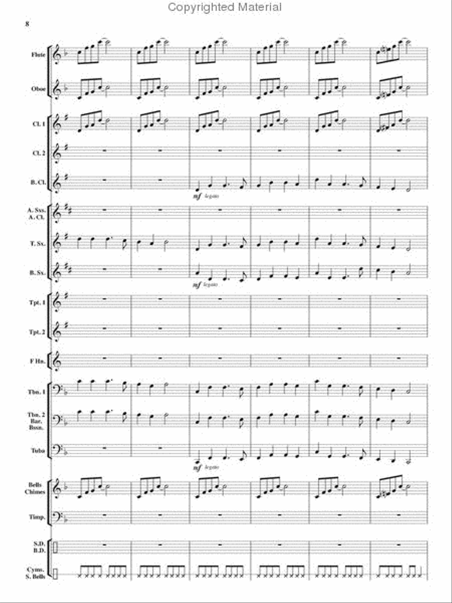 An Angelic Christmas Concert Band scores gallery preview page 7