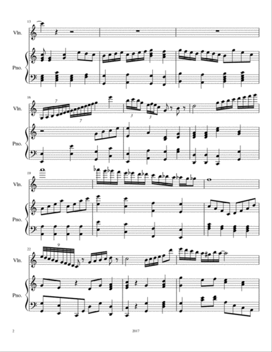 Rosewood Violin Solo scores gallery preview page 2