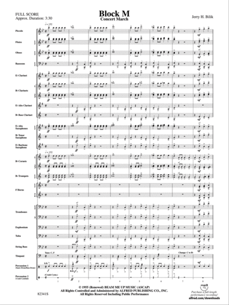 Block M Concert Band scores gallery preview page 2