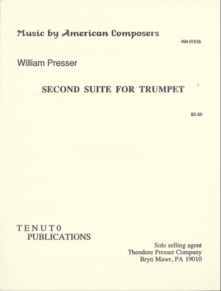 Second Suite for Trumpet Second Suite for Trumpet Chamber Music scores gallery preview page 1