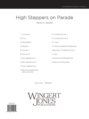 Book cover for High Steppers On Parade - Full Score