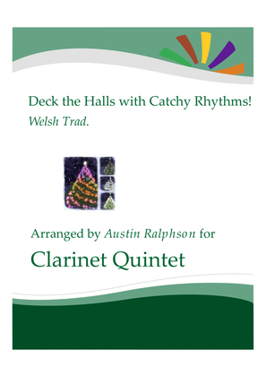 Book cover for Deck The Halls With Catchy Rhythms! - clarinet quintet