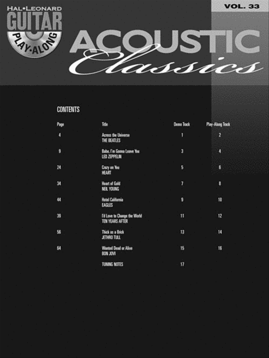 Acoustic Classics Acoustic Guitar scores gallery preview page 3