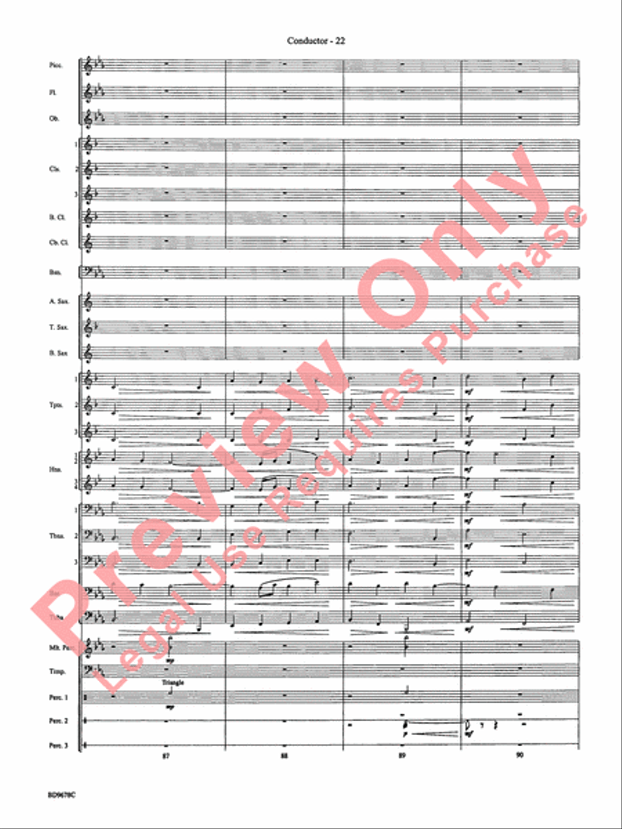 Through the Vulcan's Eye Concert Band scores gallery preview page 25