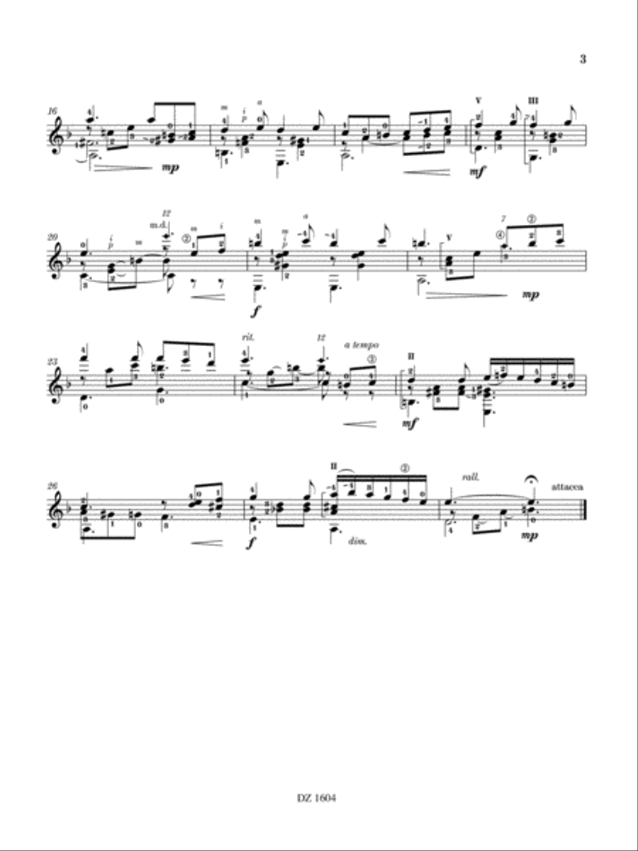 Dunes Classical Guitar scores gallery preview page 3