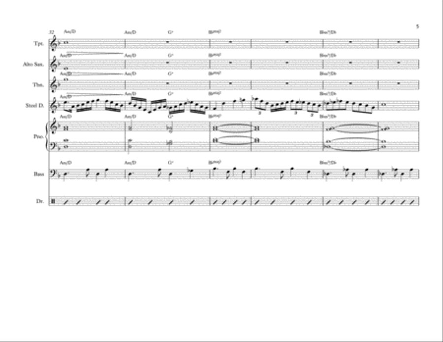 Let's Stay Together Brass Ensemble scores gallery preview page 5