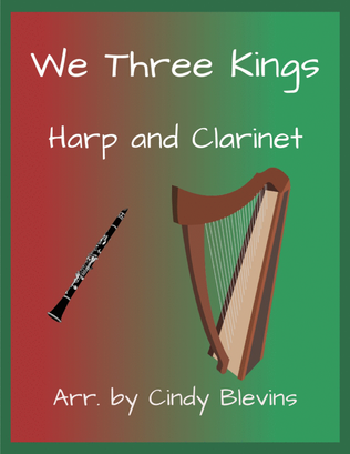 We Three Kings, for Harp and Clarinet