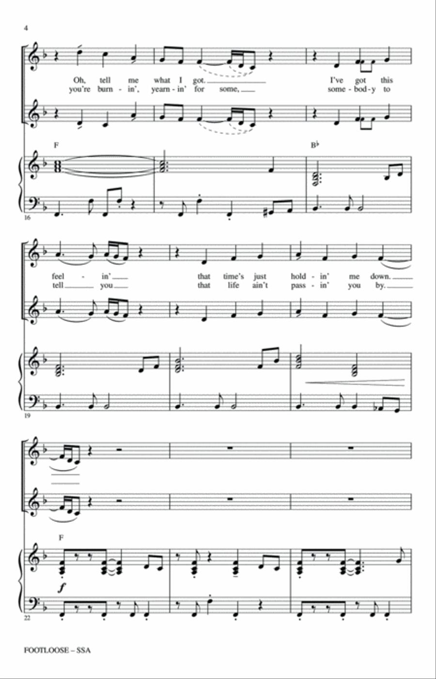 Footloose SSA scores gallery preview page 3