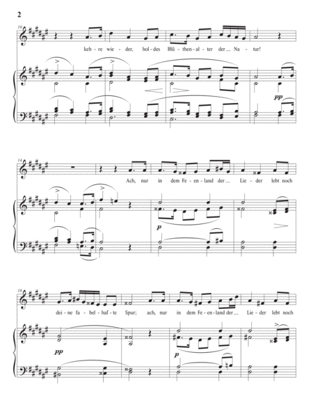 SCHUBERT: Die Götter Griechenlands, D. 677 (first version, transposed to F-sharp minor)