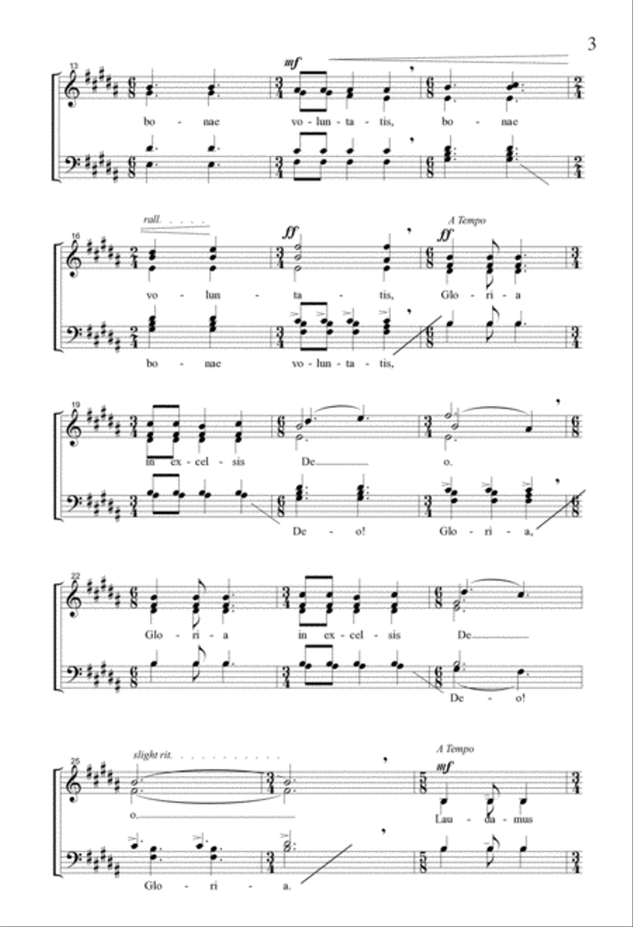 Gloria 4-Part scores gallery preview page 2