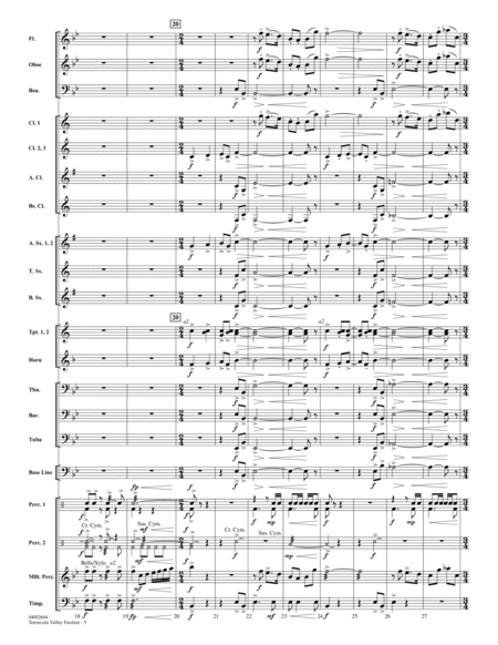 Temecula Valley Fanfare - Full Score