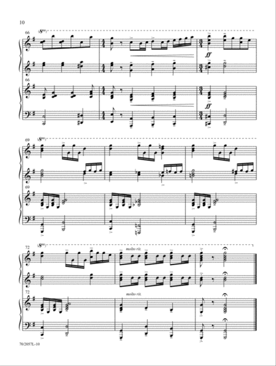 Everlasting Arms Piano Duet scores gallery preview page 30