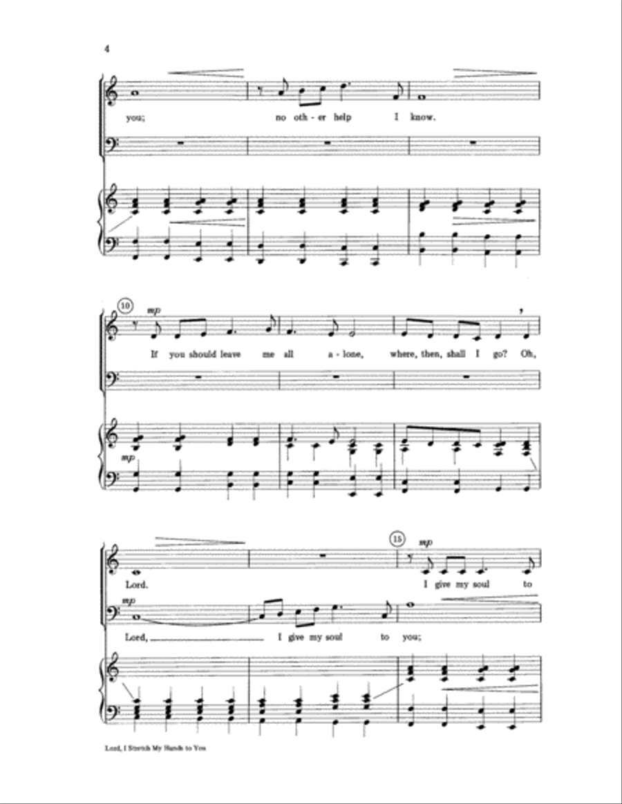 Lord, I Stretch My Hands to You Choir scores gallery preview page 4