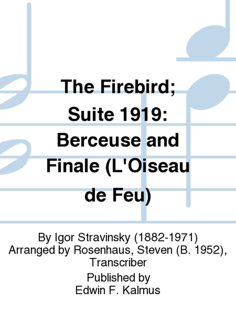 The Firebird; Suite 1919: Berceuse and Finale (L'Oiseau de Feu) image number null