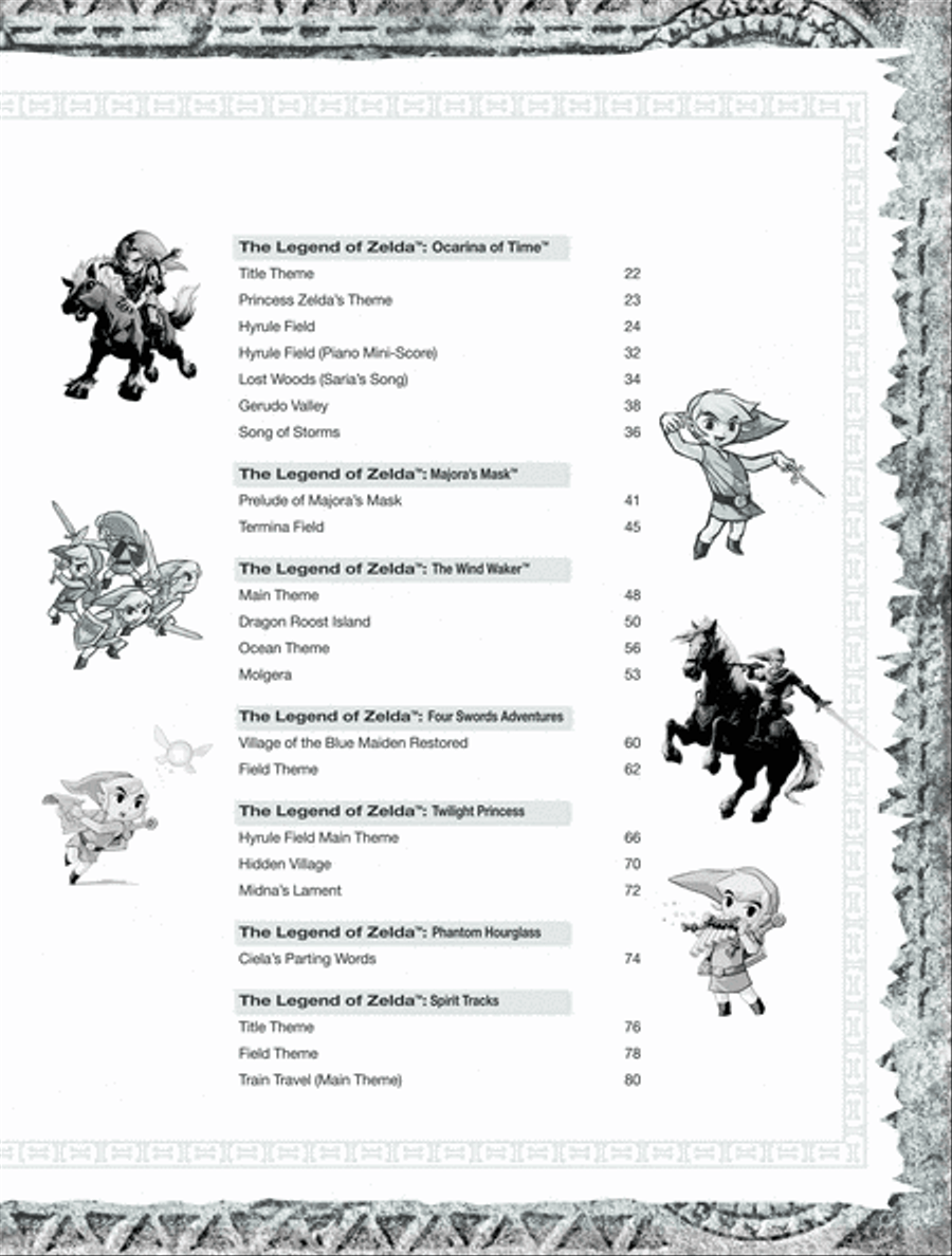 The Legend of Zelda Series for Piano Piano Solo scores gallery preview page 3
