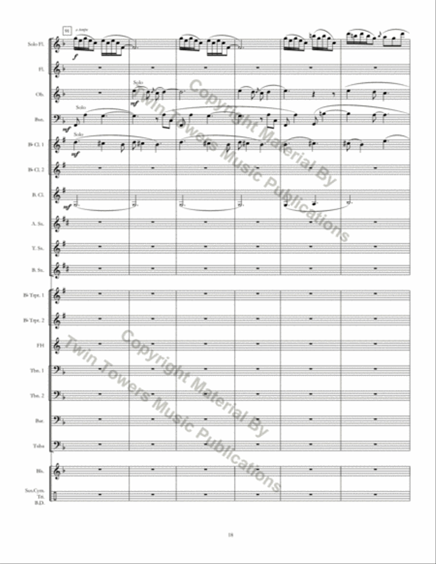 Pastorale Concert Band scores gallery preview page 19
