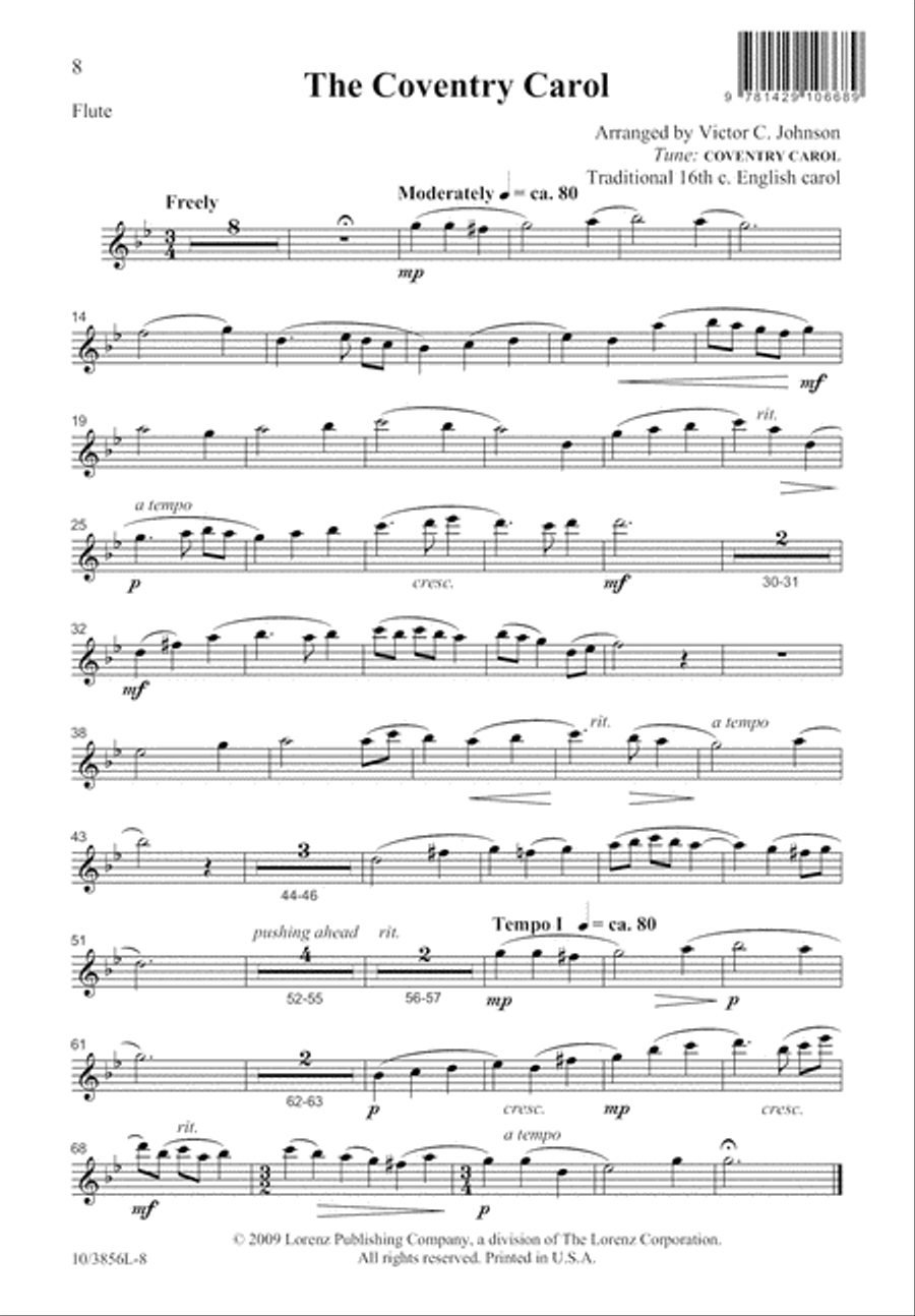 The Coventry Carol The Coventry Carol 4-Part scores gallery preview page 8