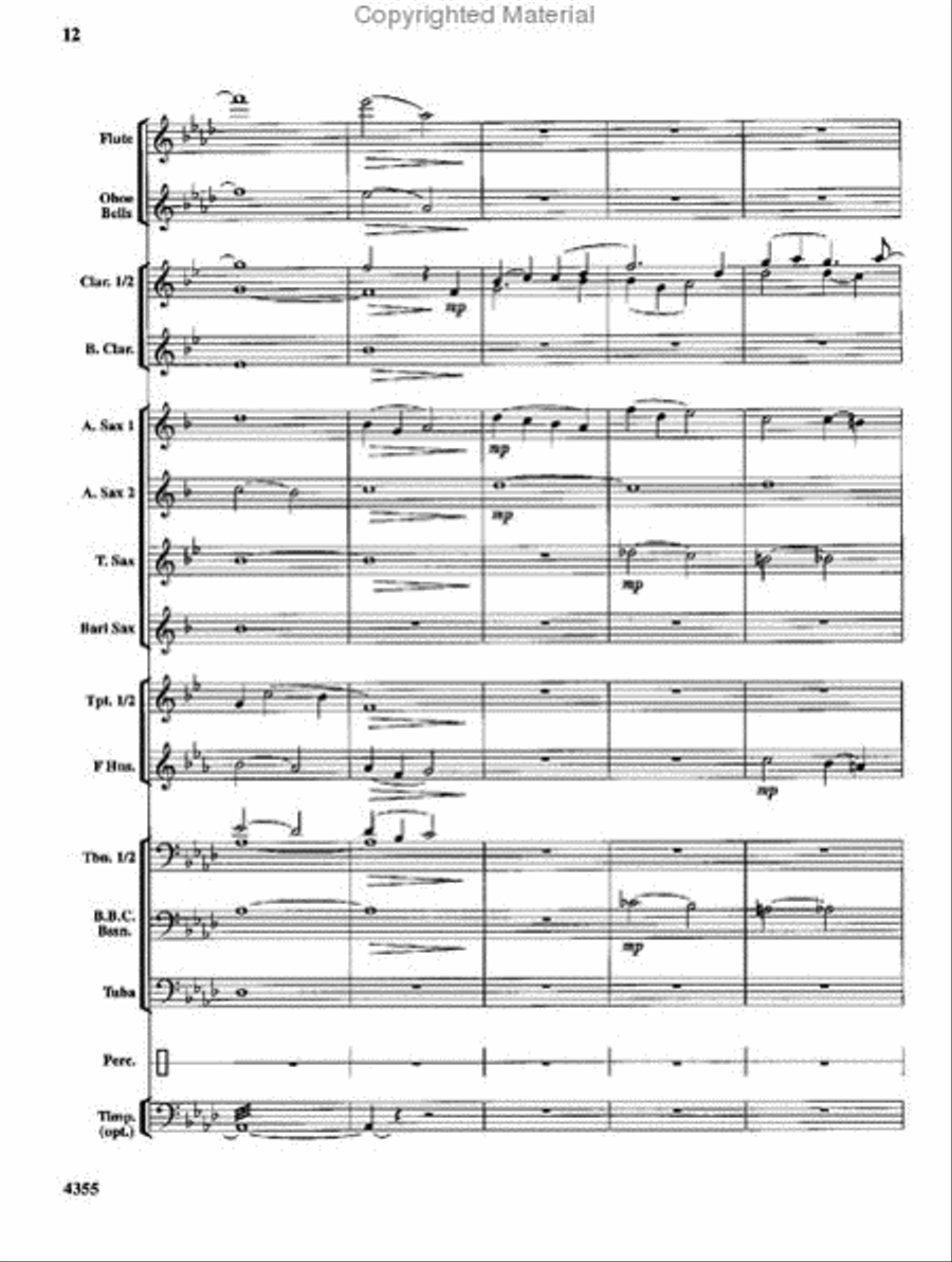 In the Shining of the Stars Concert Band scores gallery preview page 13