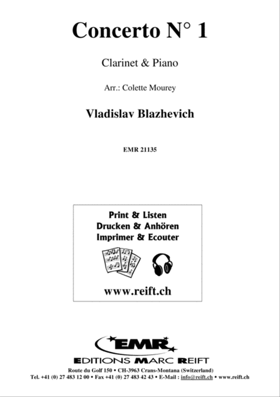 Concerto No. 1 Clarinet Solo scores gallery preview page 1