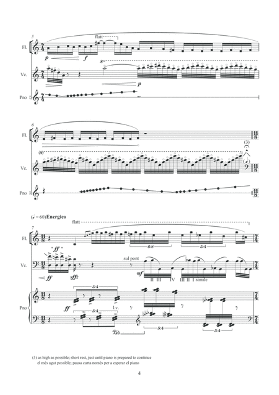 Imaginando Alfonsina y el mar... Flute scores gallery preview page 6
