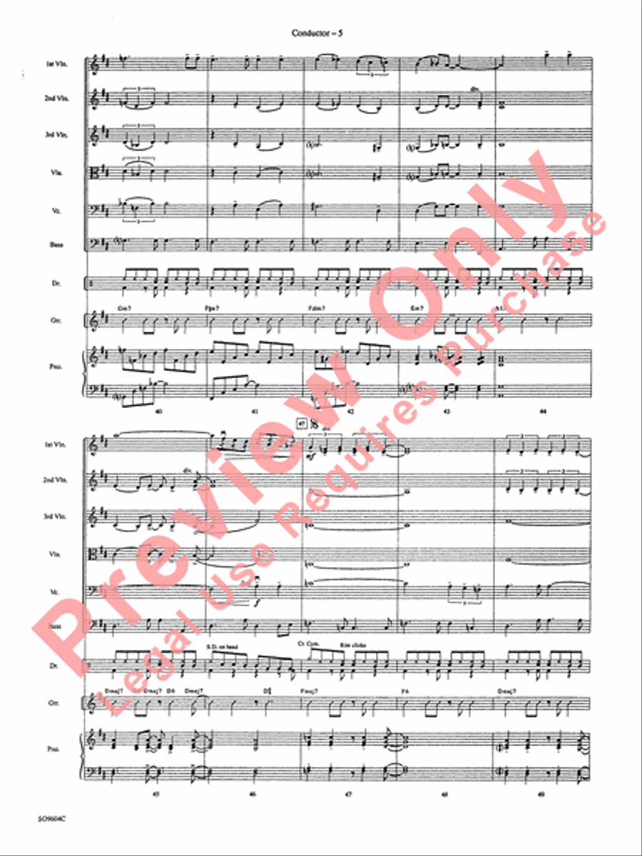 Night and Day String Orchestra scores gallery preview page 8