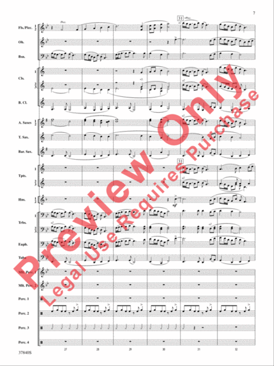 African Dreams African Dreams Concert Band scores gallery preview page 8